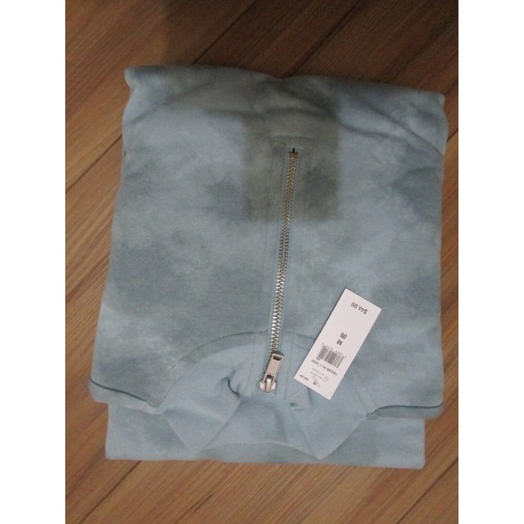 NWT Gap Quarter-Zip Sweatshirt Fleece Dress  Long Sleeve Teal Ether assorted - Picture 4 of 10